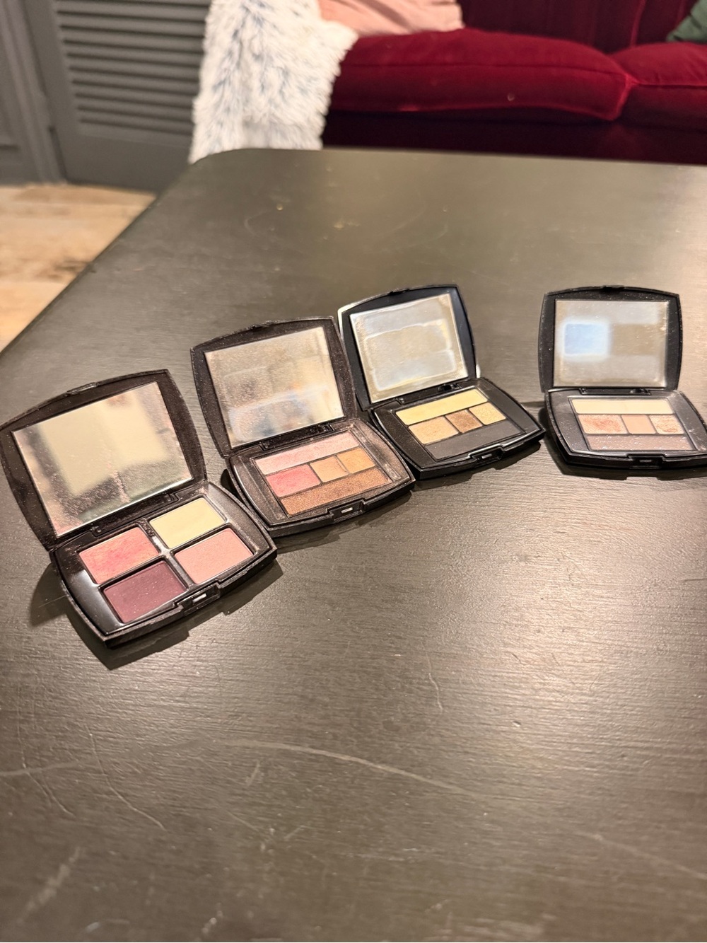 Lancome Four-Quad Eyeshadow Set in Pink, Gold, Champagne and Plum Shades